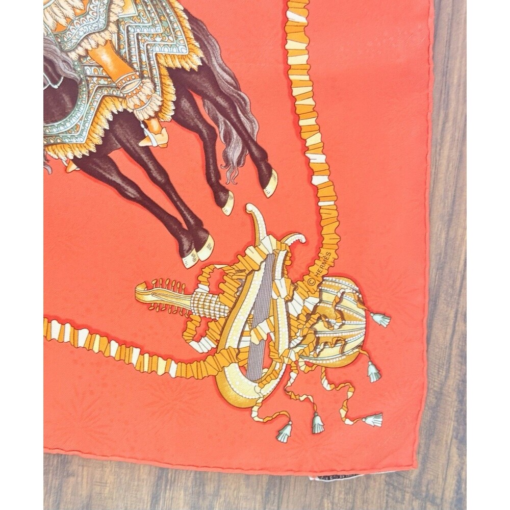 Hermès Les Fêtes du Roi Soleil 90cm Equestrian Horse Silk Scarf - Picture 8 of 11